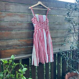 Vintage Red and White Candy Stripe Dress